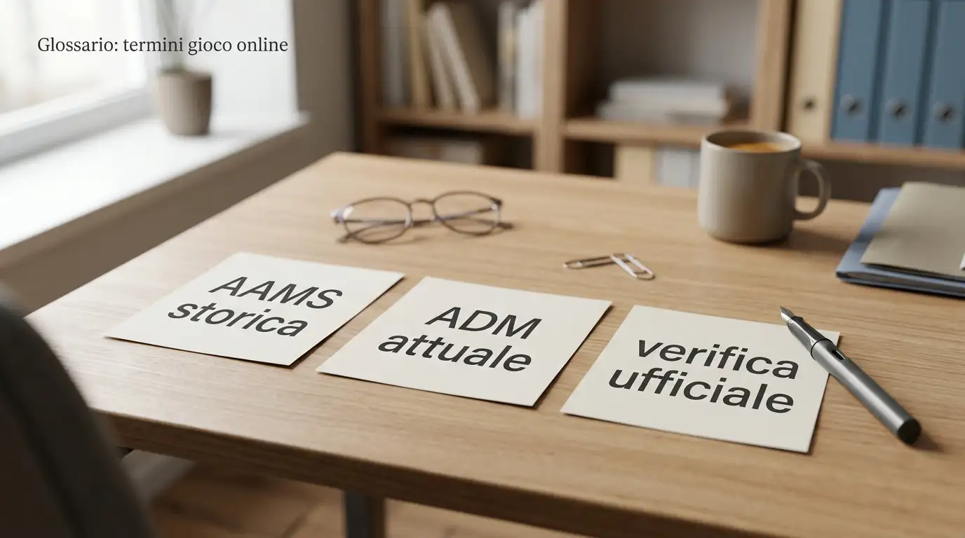 Schema editoriale con ADM, vecchia sigla AAMS e controlli ufficiali separati